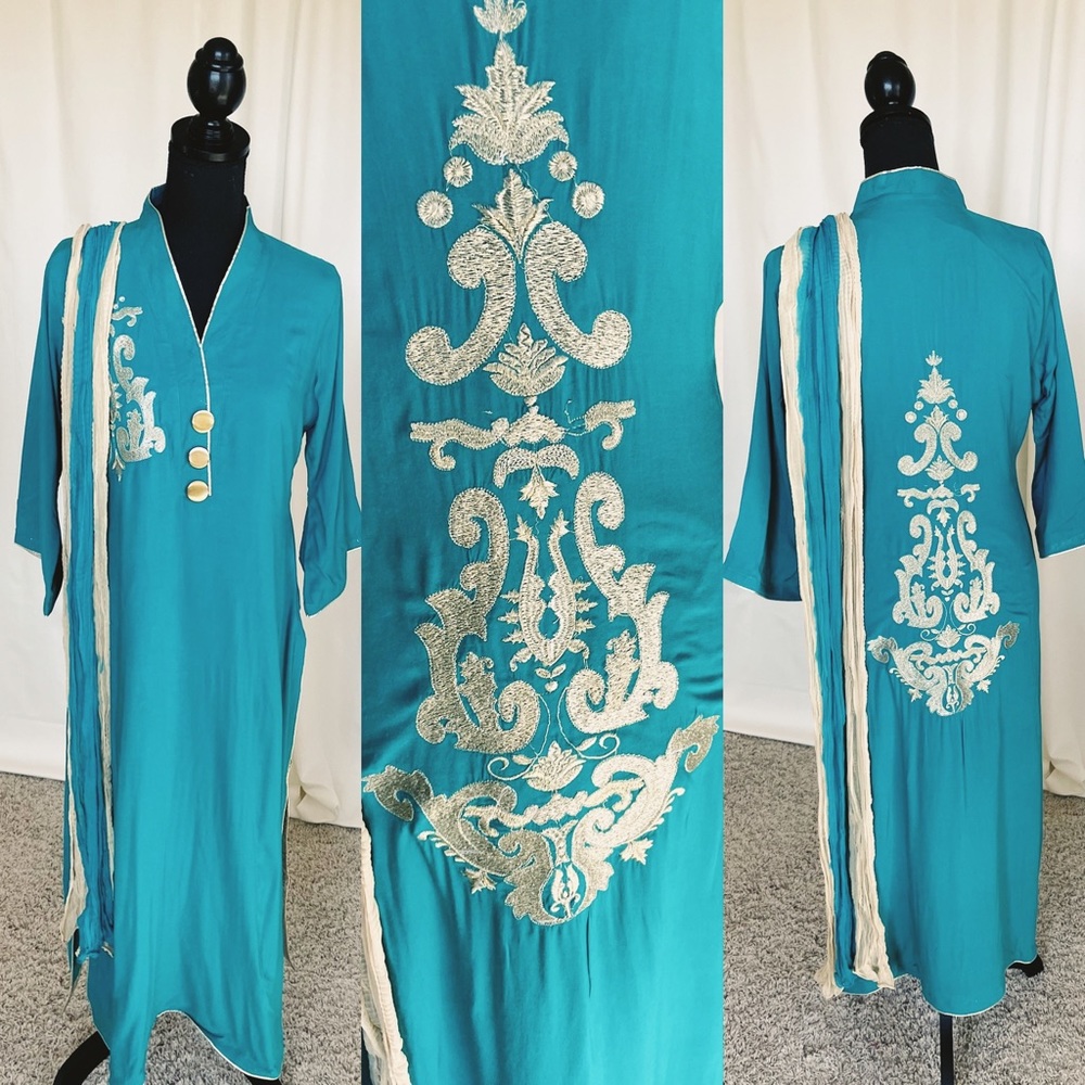Green/Gold Kurti